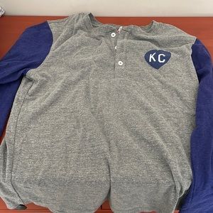Charlie Hustle KC baseball LS tee